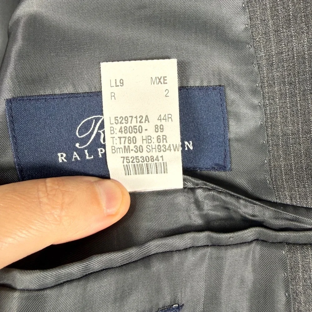 Ralph Ralph Lauren Mens 44R Grey Wool Micro‎ Stripe Blazer Sport Coat Canada
